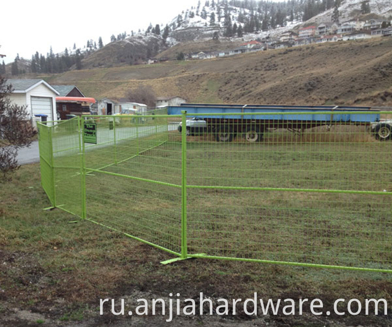 temporary building site fence